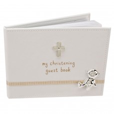 Button Corner My Christening Guest Book - 40 pages 